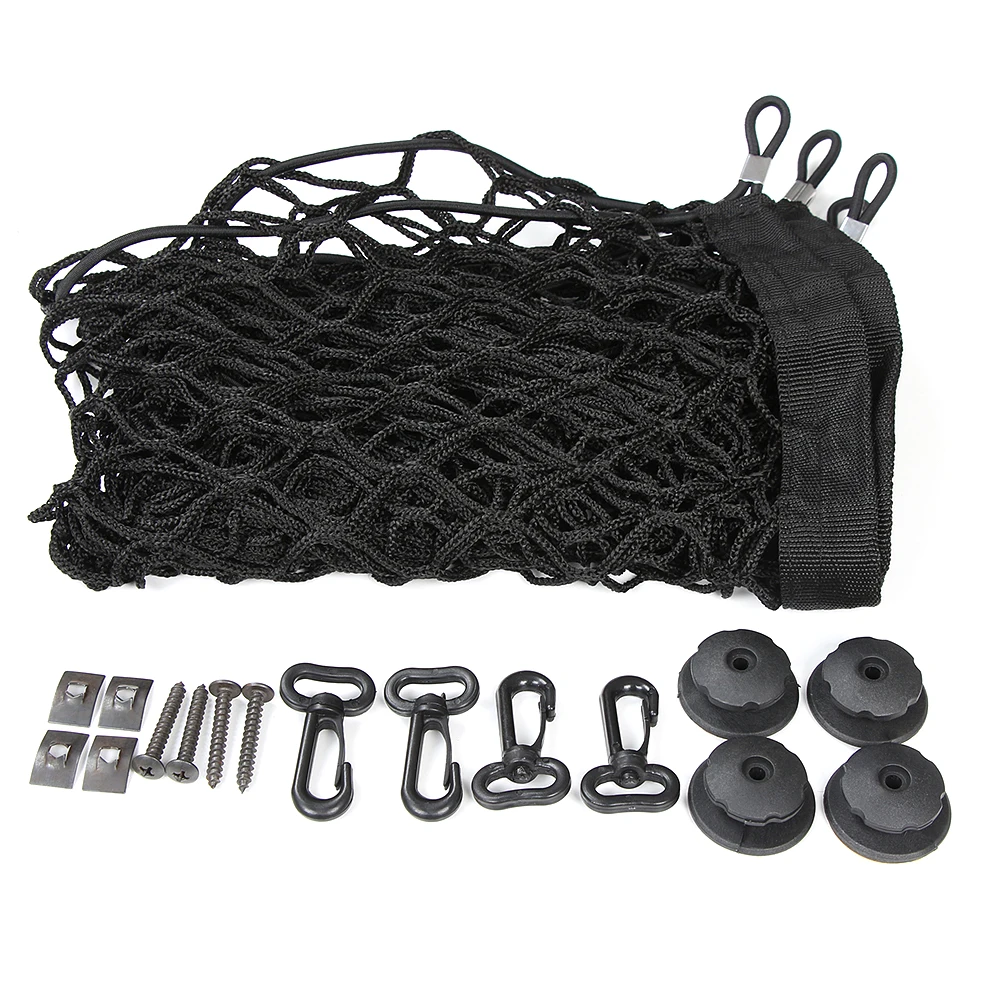 Универсальный автомобильный сетчатый органайзер для хранения с крепежным