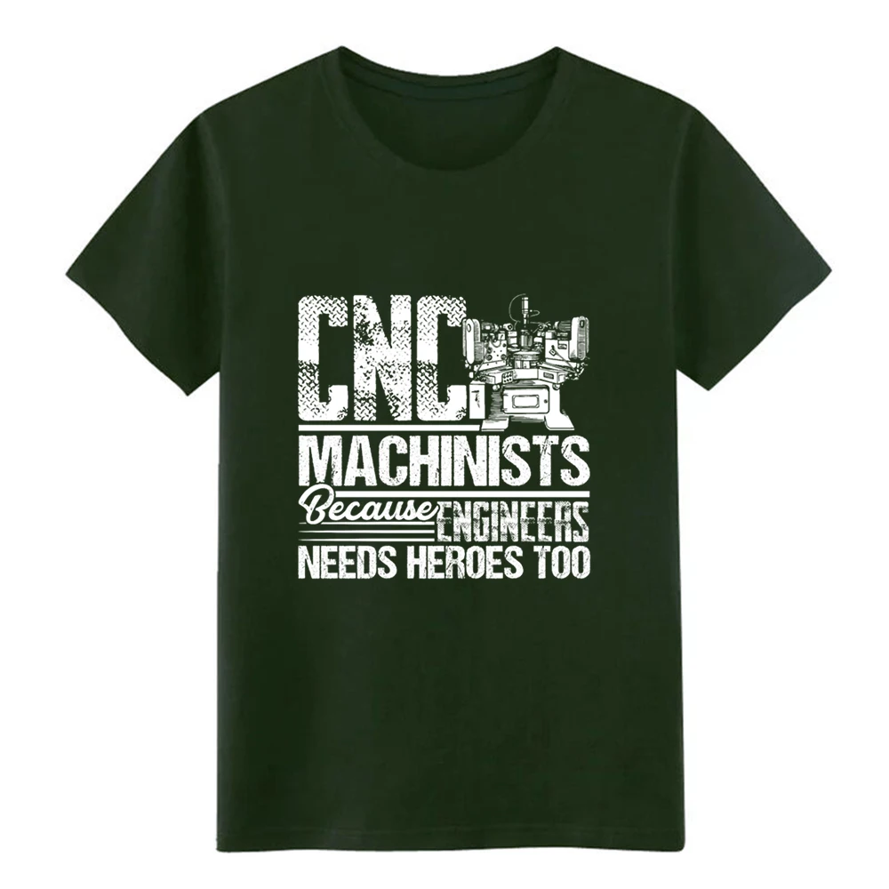 Мужская футболка с принтом I'm A Proud CNC Machinist круглым воротником летняя рубашка для