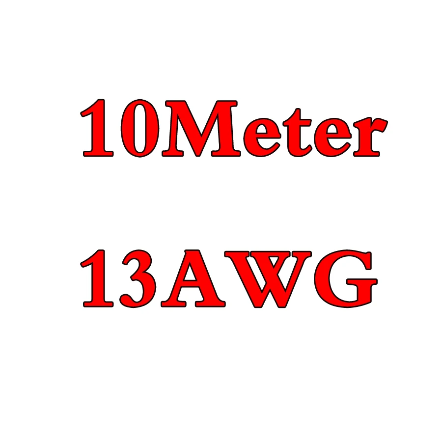 Eclyxun 4 6 7 8 10, 11, 12, 13, 14, 15, 16, 17, 18, 20, 22, 24, 26 28 30 AWG силиконовый провод ультра гибкий Тесты линия кабель высокого Температура - Цвет: 10Meter 13AWG