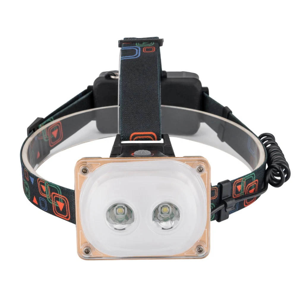 

Перезаряжаемый от USB фонарь TDRSHINE, 2 * T6, фонарь с 3 режимами, Передний фонарь, лампа с USB-кабелем