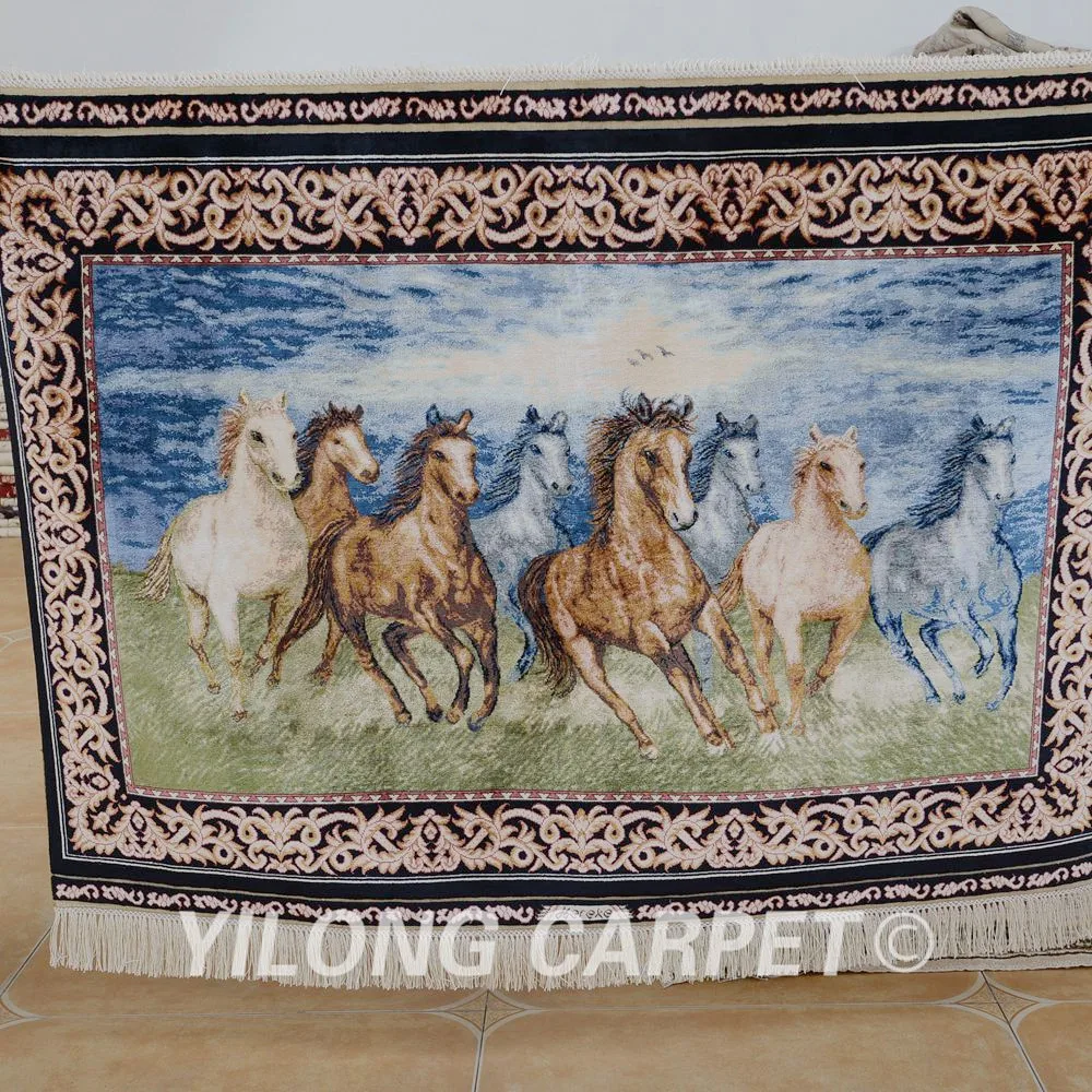Yilong 3 'x 4' персидский домашний дизайн Гобелен изысканный ручной работы