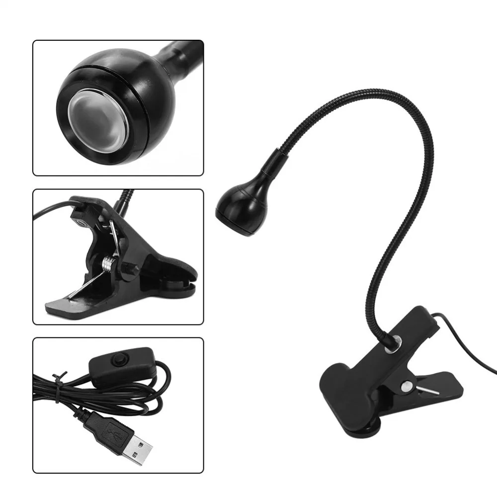 Бесплатная доставка 1 Вт USB ночник гибкий светодиодный светильник для чтения с