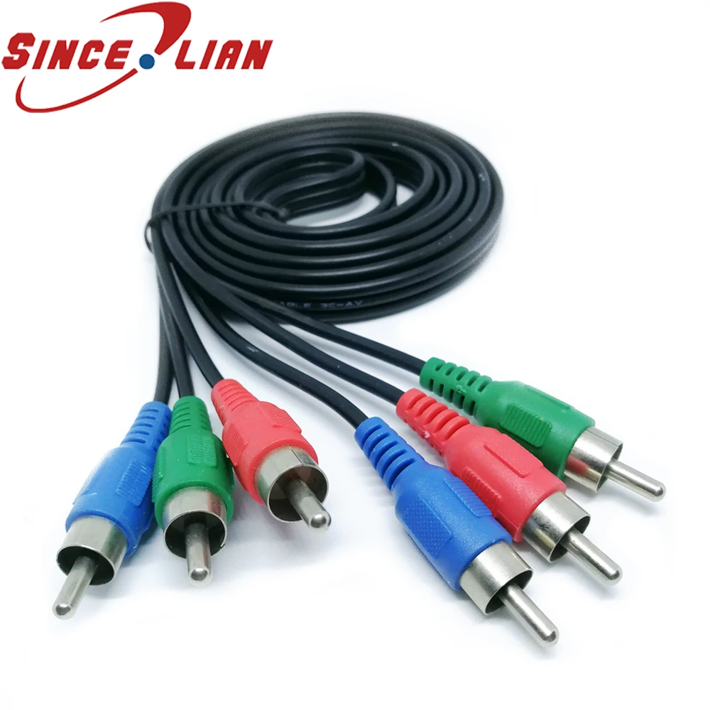 

3RCA на 3RCA Аудио Видео AV провод 1,5 м/3 м/5 м 3 RCA видео кабель композитный разъем «Папа-папа» провод
