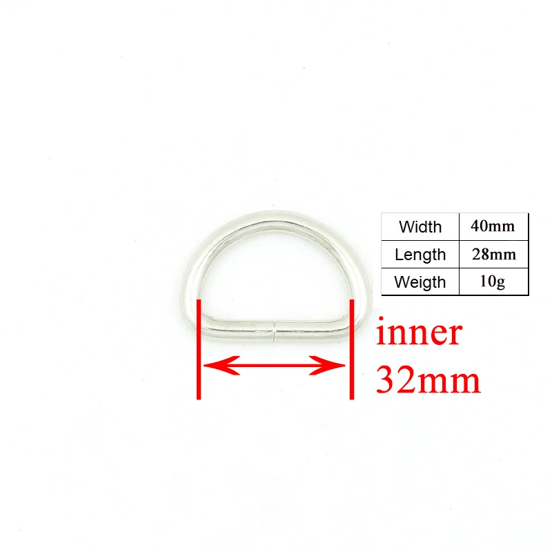 20 компл./лот (металлическая пряжка + Регулируемая кольцо D/комплект) металлические - Фото №1
