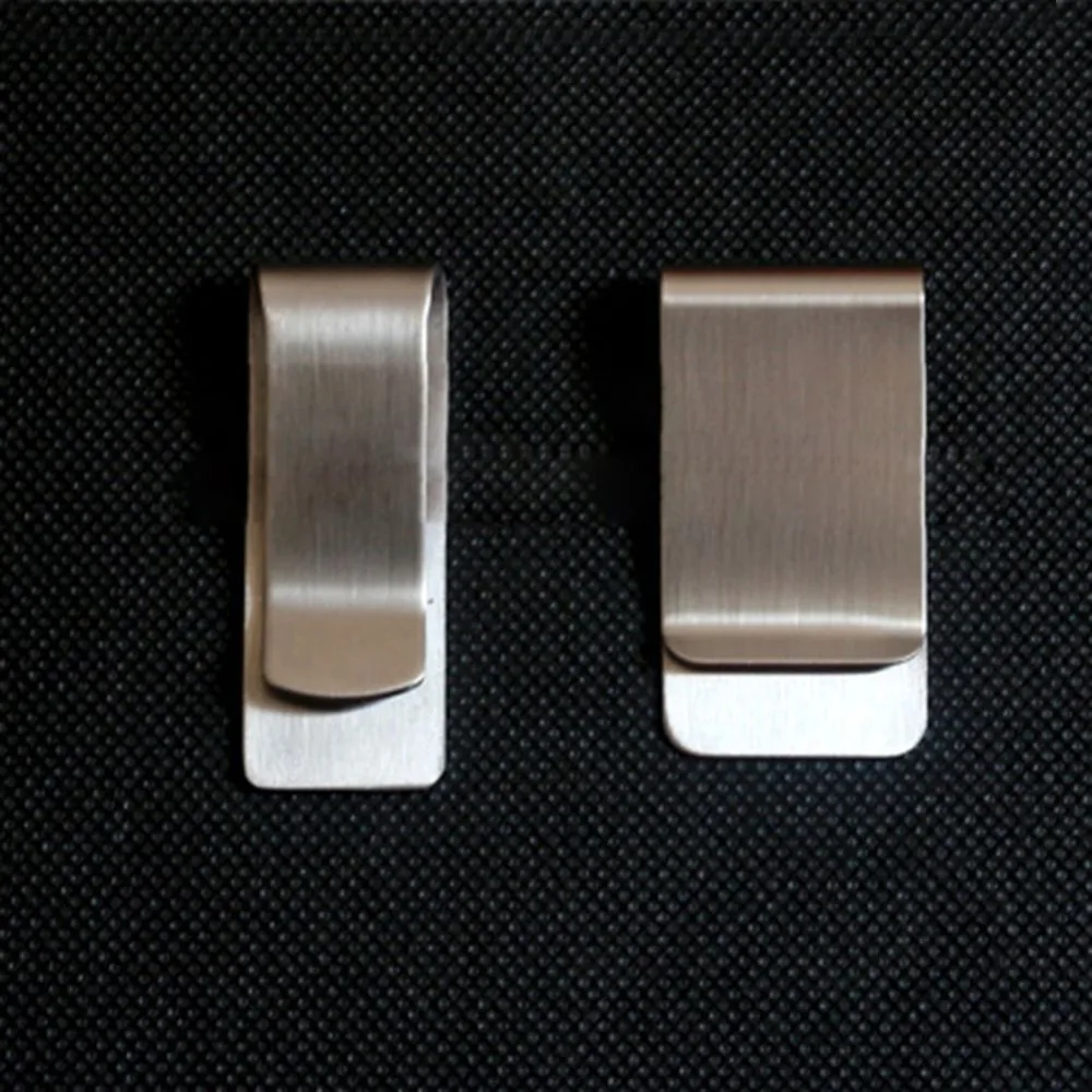 Серебряный EDC зажим для денег из нержавеющей стали мужской металлический