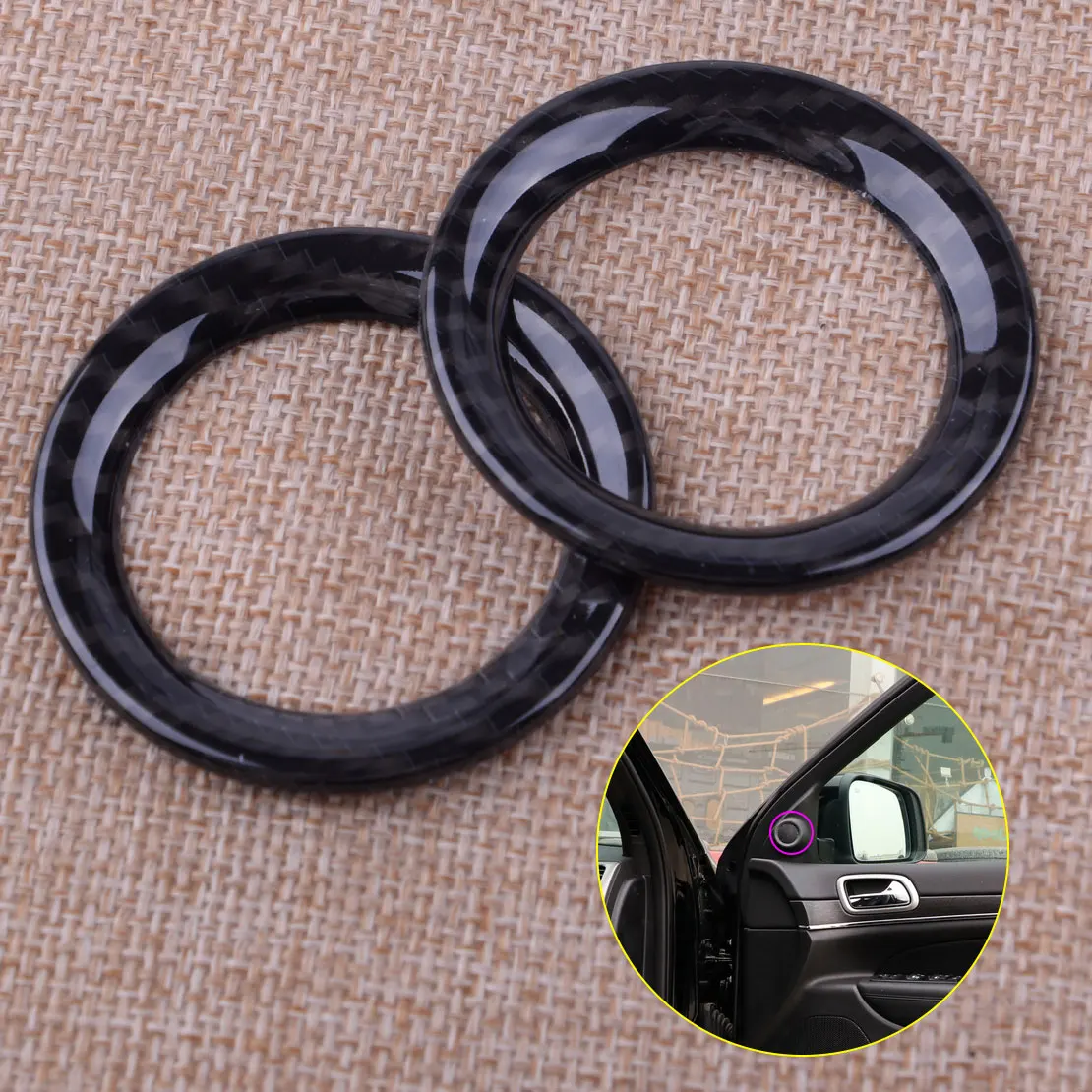 2 шт. декоративное кольцо для передней двери автомобиля Jeep Grand Cherokee 2011 2013 2014 2015 2016