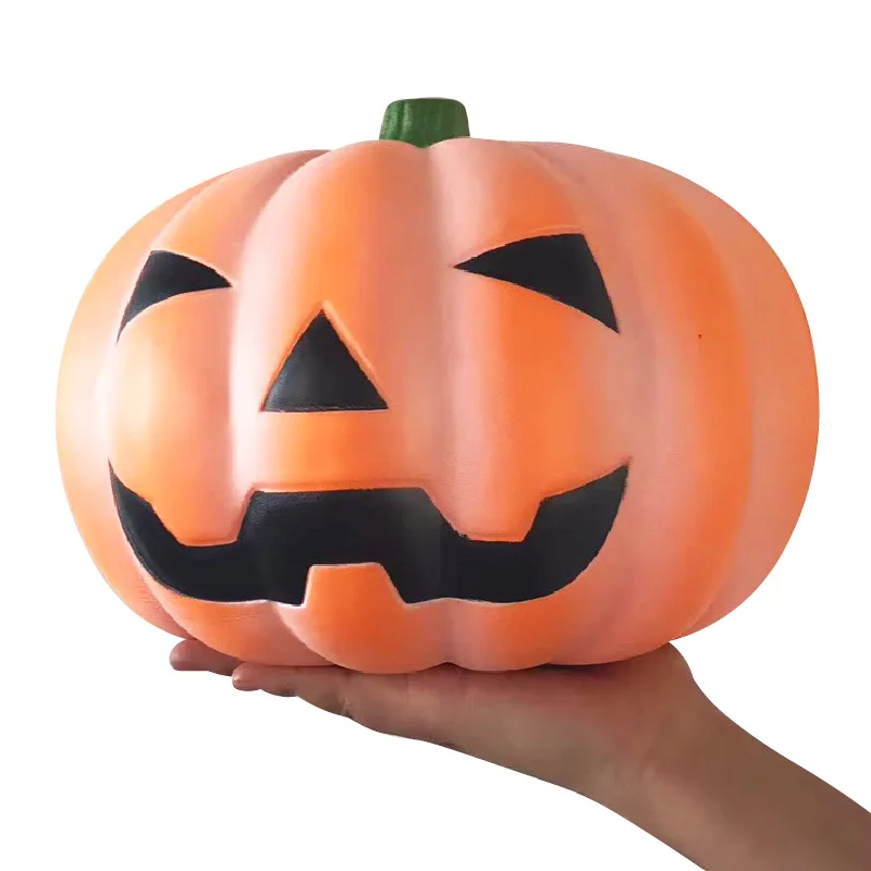 pumpkin 01 40 см гигантский Радужный банан Kawaii мягкий медленно поднимающийся Jumbo Squeeze игрушки Огромные Фрукты Ароматические телефонные ремни декор дропшиппинг - Цвет: pumpkin 01