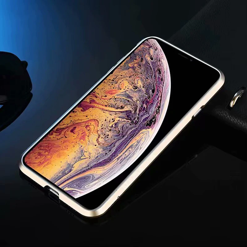 Высококачественный Роскошный Алюминиевый металлический бампер для iPhone XS Max X