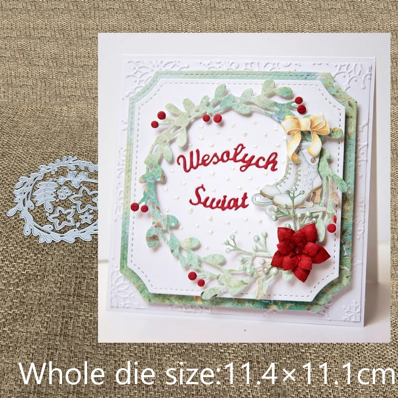 

XLDesign Craft Metal Cutting Die cut die Flower leaf grass ring scrapbooking Album Paper Card Craft Embossing Die Cuts