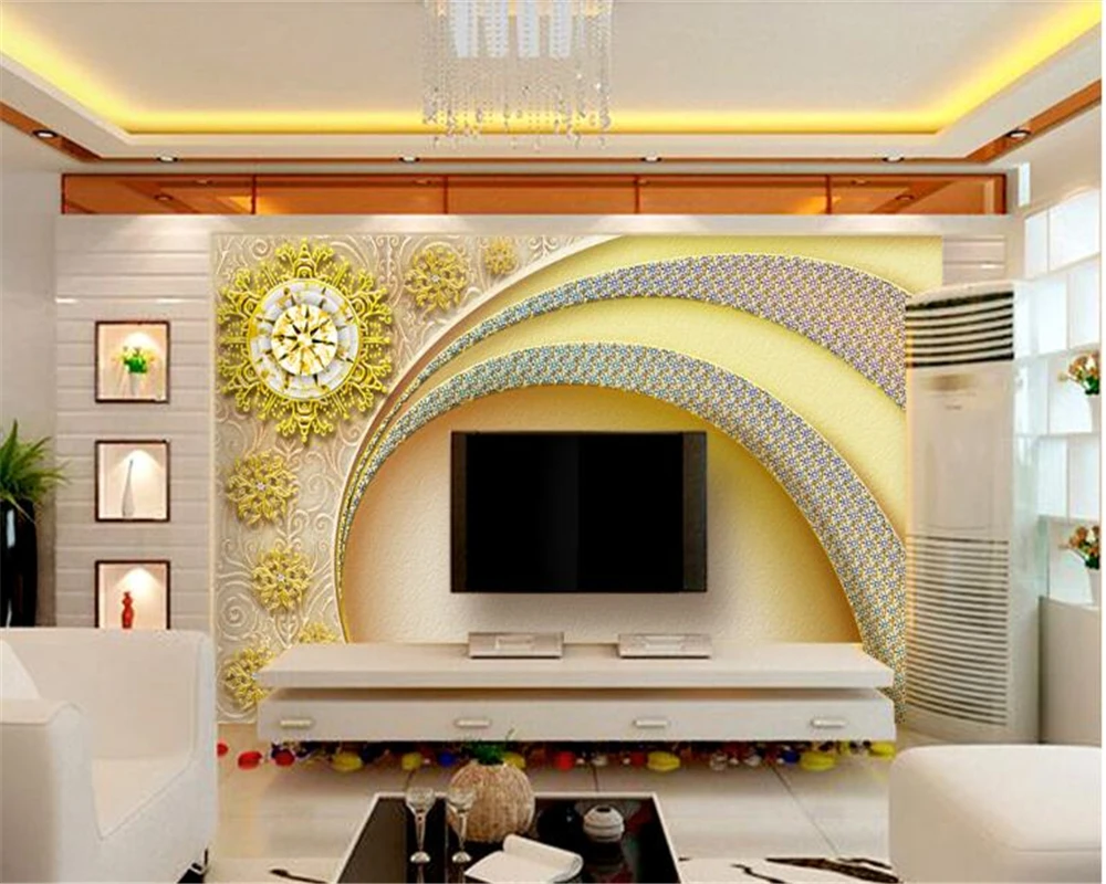 beibehang Europe and the United States wind diamond door gold floral wallpaper background wall hudas beauty papel de parede 3d |