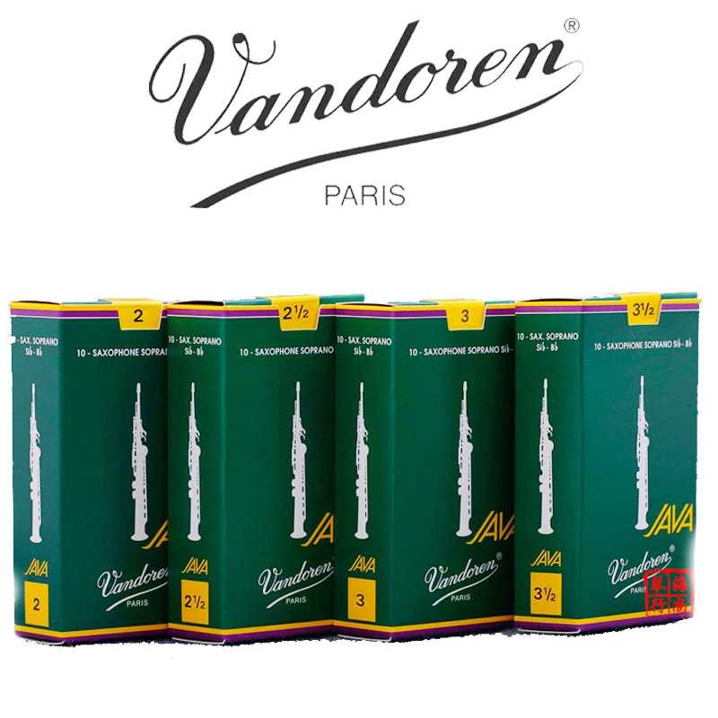 Фирменная новинка оригинальный Vandoren сопрано REEDS Java Reeds зеленый коробке 2 5 3 | Спорт