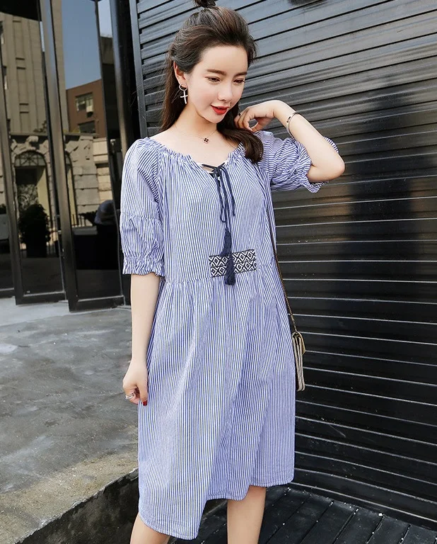 Новая летняя женская одежда хлопковые женские платья 1725 | Женская