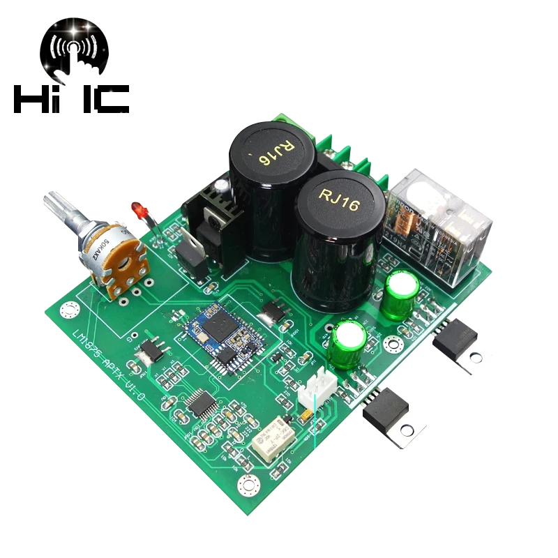 Hi Fi аудио стерео усилитель мощности LM1875 плата Bluetooth 5 0 Поддержка APTX 30 Вт * 2