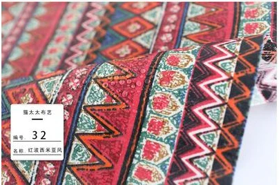 Водонепроницаемый льняной ткани ткань для скатерти лоскутное выкройки diy мешок