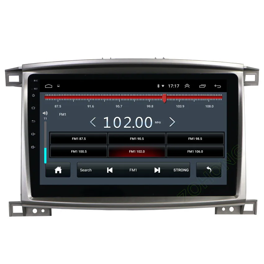 4G DSP 10,2 дюймов 2.5D Android 9,0 Автомобильный мультимедийный dvd-плеер для Toyota Land cruiser 100 LC100 Авторадио автомобильный gps навигатор стерео