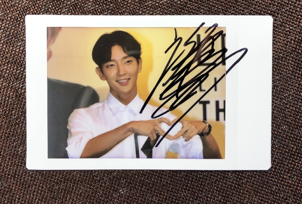 Ручная работа LEE JOON GI autographed Polaroid 3 дюйма K POP 5 версий 69C|Открытки и приглашения| |