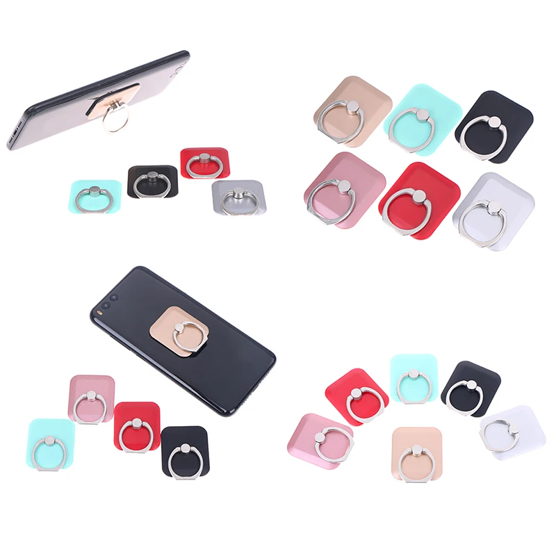 Косая квадратное кольцо на палец подставка для мобильного телефона держатель