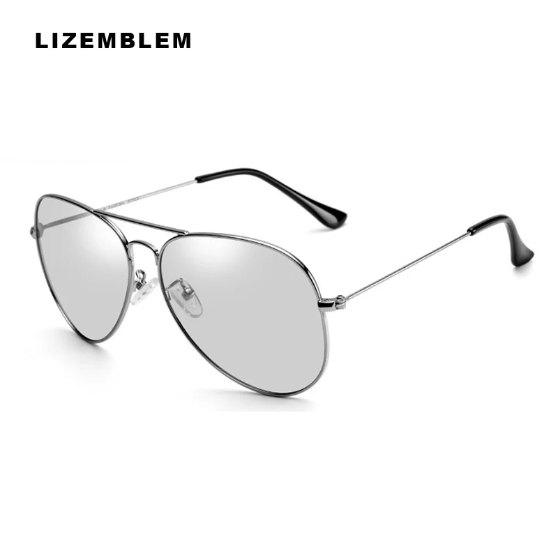 Фотохромные солнцезащитные очки для мужчин поляризованные вождения хамелеон