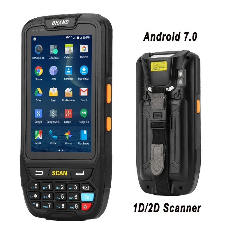 4G Портативный КПК Android 7 0 POS терминал сенсорный экран 1D 2D сканер штрих кода