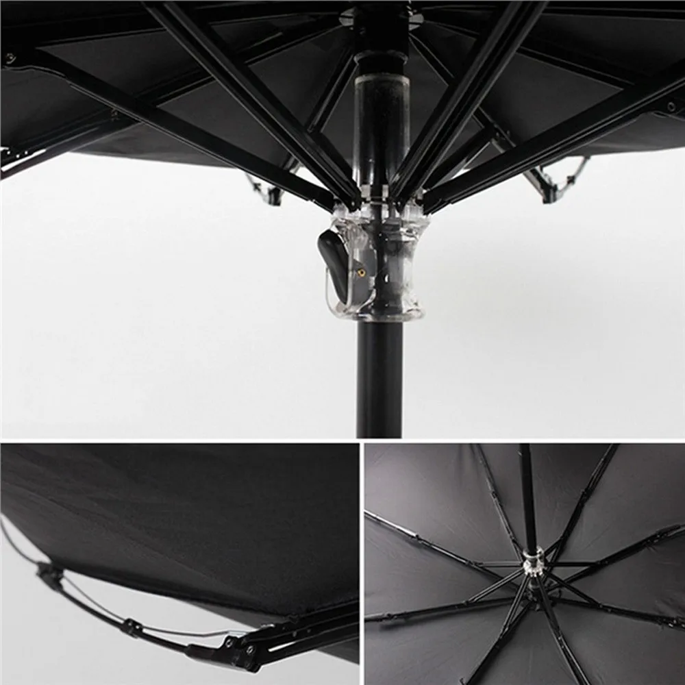 OCARDIAN Color Changing Folding Portable Umbrella Sunshade Zebra Parasol Rain Shade Anti-UV drop shipping B8 30