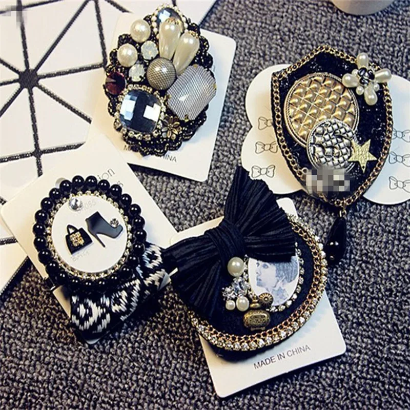 Смешанные стили туфли на высоком каблуке Сумочка подвесные броши булавка ручной