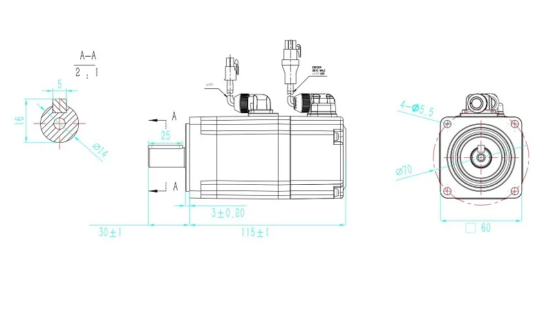 220 V 200 W 0.64NM 3000 RPM для швейной машины Комплект Одиночный фазный двигатель переменного тока