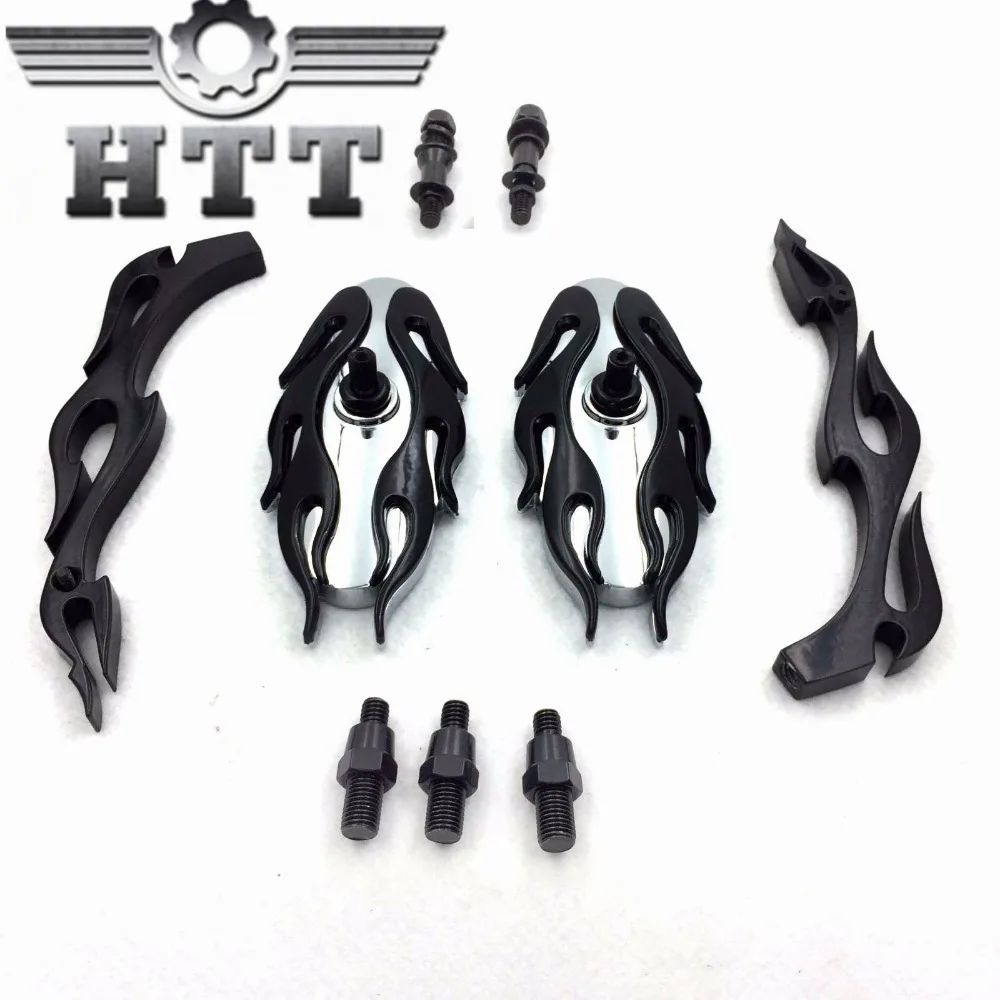 Aftermarket Бесплатная доставка мотоцикл части мотоцикла Пламя Стиль зеркалом