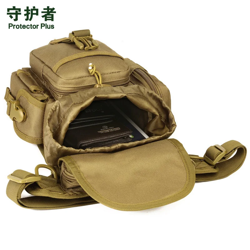Популярные нейлоновые сумки на одно плечо для любителей милитари нагрудная