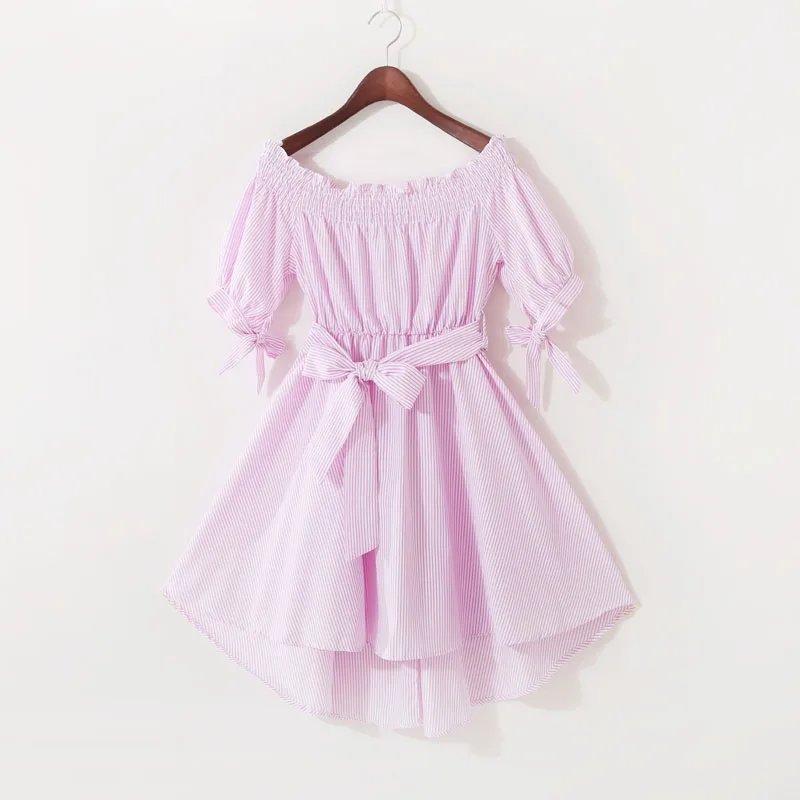 Женское платье в полоску Fitaylor летнее облегающее с рукавом до локтя Бандажное