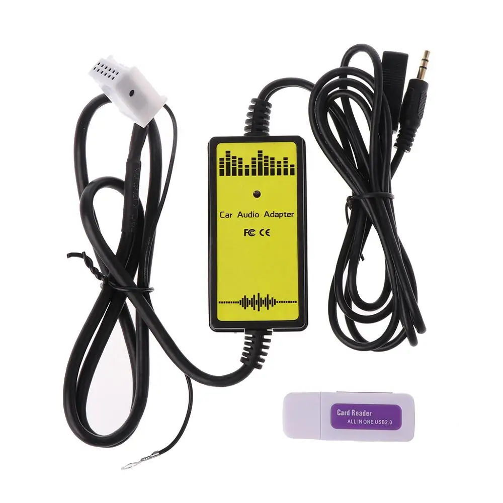 Автомобильный адаптер CD mp3 плеер аудиоплеер USB разъем Aux in радиоинтерфейс 12