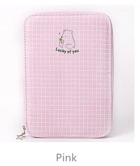 Pink Harphia милая сумка для карандашей большая емкость цветной чехол для ручек многофункциональная косметичка для макияжа нейлоновая супер милая школьная сумка Kawai - Цвет: Pink