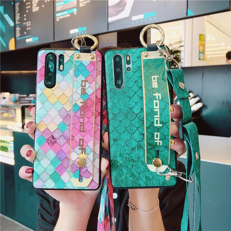 Ремешок на запястье Мягкий ТПУ чехол для телефона для huawei P30 Pro P20 Lite P Smart Plus mate 20 30 Pro чехол s шкала кольцо подставка держатель Крышка
