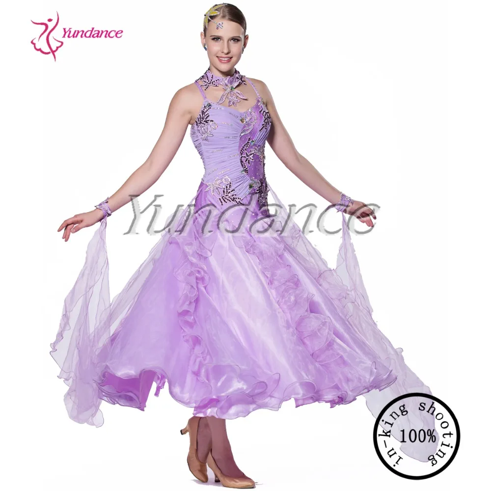 

B-11143 Custom made ballroom competition dance dresses performance wear