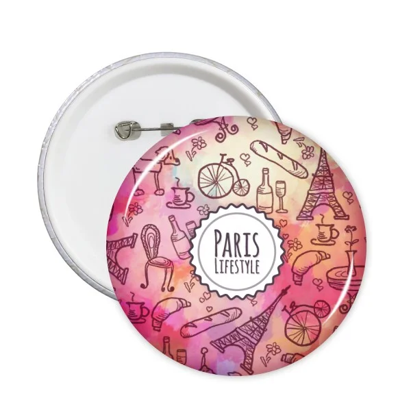 5 шт. розовая жизнь французский Марк достопримечательность Национальный флаг