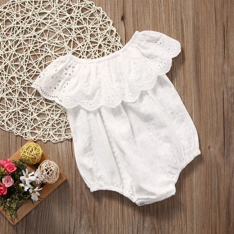 Summer Baby Girls Bodysuit Short Sleeve Cute Infant Clothes Outfit Sunsuit Newborn Toddler Girl Clothing Top Jumpsuit | Детская одежда