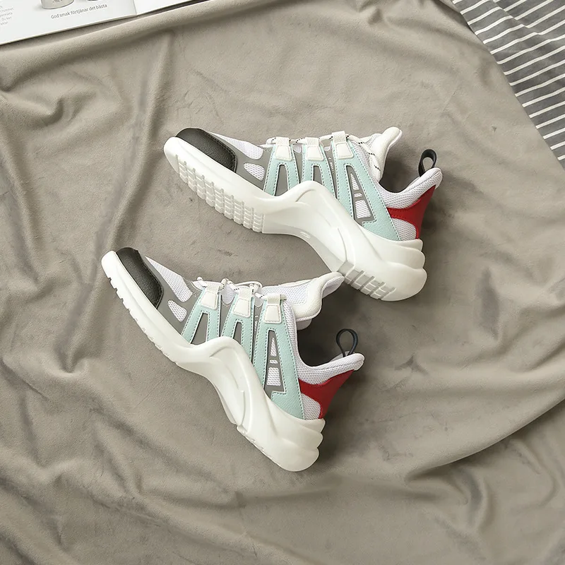 2019 spring new fashion Korean version of the wild Harajuku breathable mesh shoes ins super fire women's shoes. | Обувь