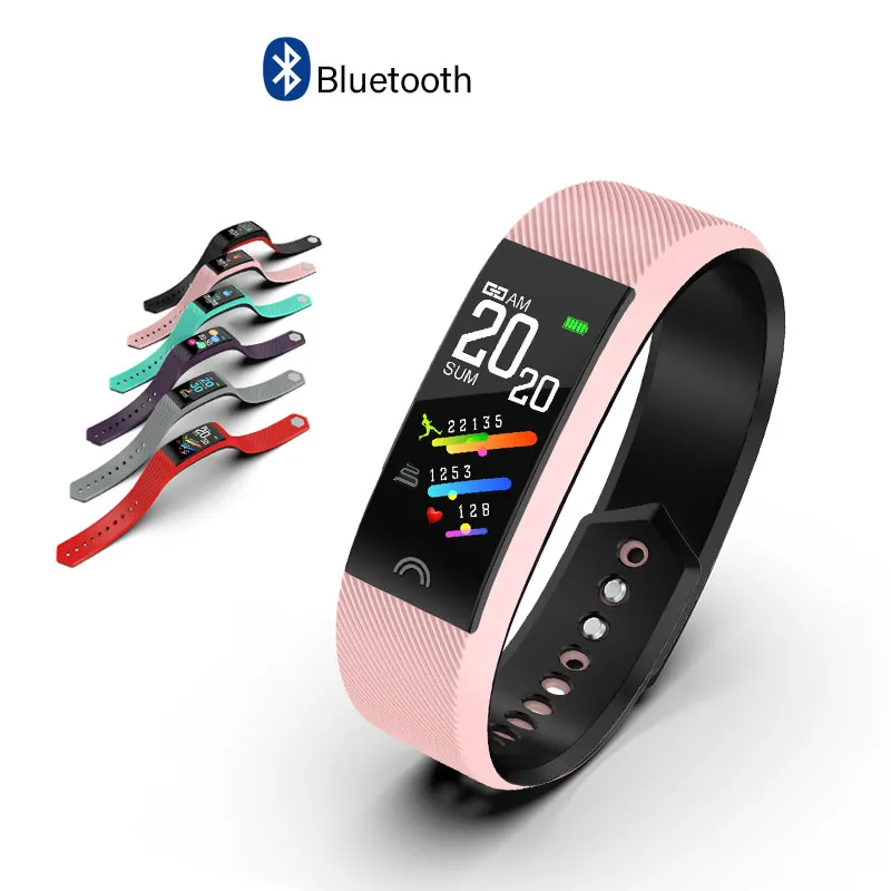 Смарт браслет F6 для мужчин и женщин фитнес с пульсометром монитором кровяного