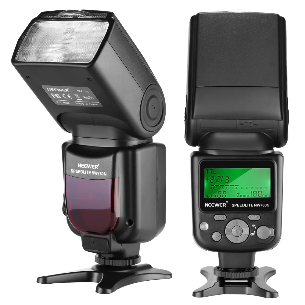 Neewer NW760 дистанционная TTL вспышка Speedlite с ЖК-дисплеем для Nikon D7200 D7100 D7000 D5500 D5300 D5200 D5100