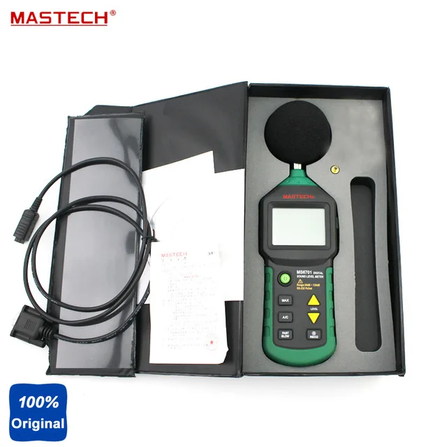Цифровой мультиметр Электрический тестер измеритель уровня звука 30 дБ ~ 130 Mastech