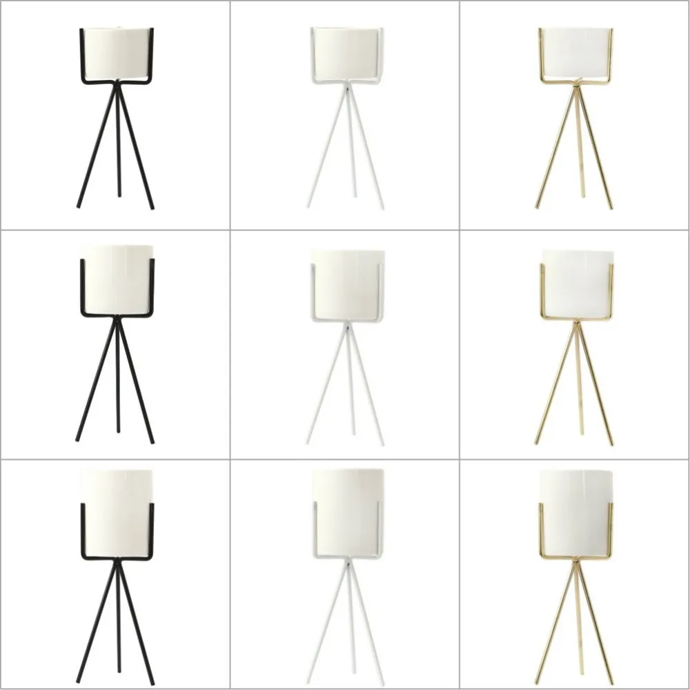 Набор керамических подставок для цветов держатель железная керамическая s