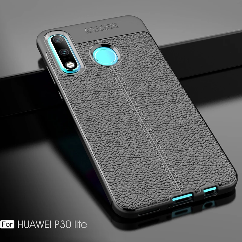 YUETUO кожаный чехол на заднюю панель телефона, чехол, чехол для huawei p30 lite p 30 nova 4e p30lite силиконовые аксессуары