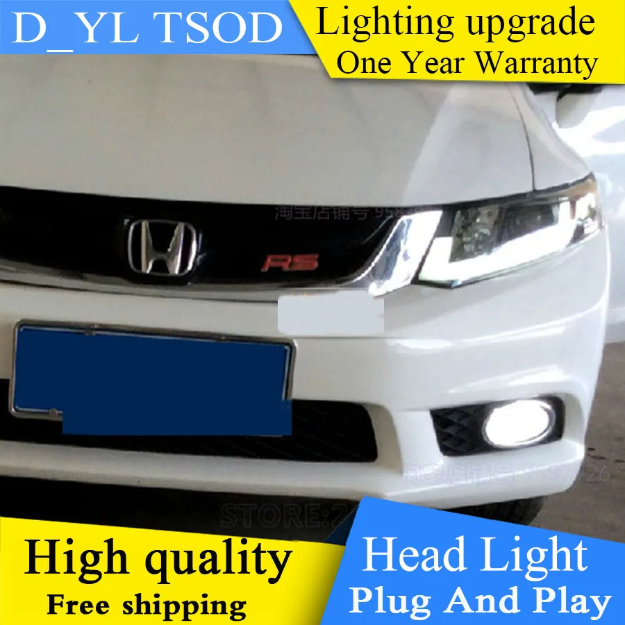Для Honda Civic фары проектора HID ближний свет с биксеноновой линзой подходит для