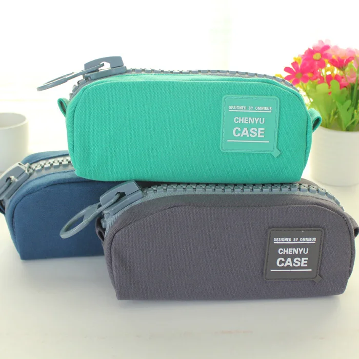 Однотонная конфетная цветная креативная канцелярская большая вместительность