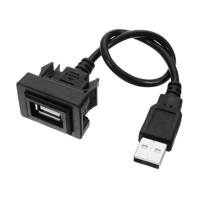 KROAK Автомобильный USB 2,0 свинцовый Удлинительный кабель авто приборная панель заподлицо Интерфейс адаптер Шнур для Toyota
