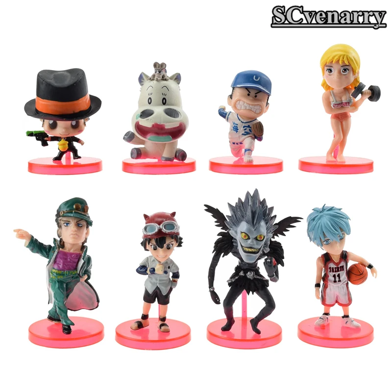 Аниме 8 шт./компл. сноска смерти Hitman Reborn Tsunayoshi Ryuuku Kuroko Tetsuya Moomin Баскетбол Косплей