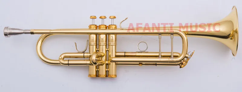 Afanti музыка Bb тон/желтая латунь/золотой лак труба (ATP 114)|trumpet gold|trumpet lacquerbb trumpet |