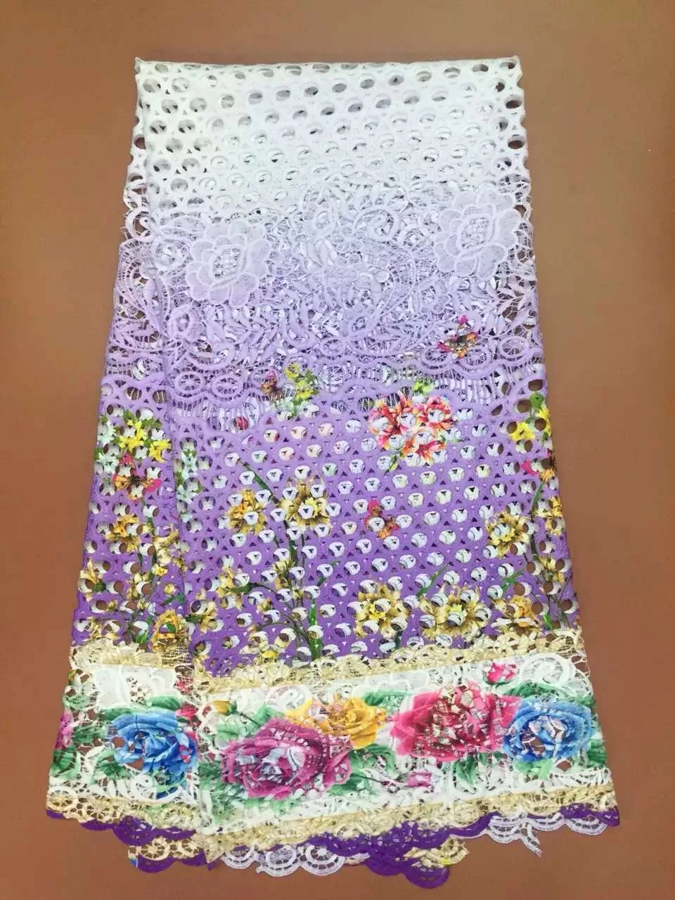 2017 дешевая французская кружевная ткань вышитая цветная африканская высокого