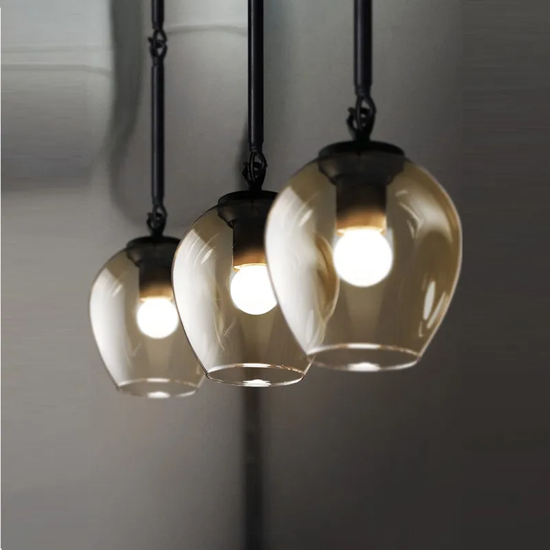 Kitche Pendant Lights Glass Lighting Fixtures Bedroom Hotel Modern Light Bar Home Ceiling Lamp | Лампы и освещение