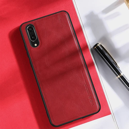 Для huawei P20 P20 Pro чехол X-Level Досуг Ретро Кожаный чехол мягкий край защитный чехол оболочка для huawei P20 Pro чехол цветной - Цвет: Красный