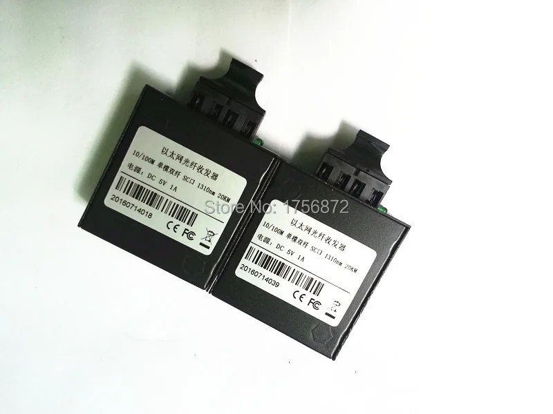 Телекоммуникационный миниатюрный одномодовый волоконный медиа-конвертер megabytes